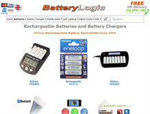 Tablet Screenshot of batterylogic.co.uk